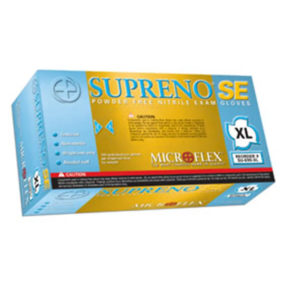 Microflex SU69 X-Large Supreno SE Synthetic Powder-Free Nitrile Exam Gloves - Box of 100 Pairs