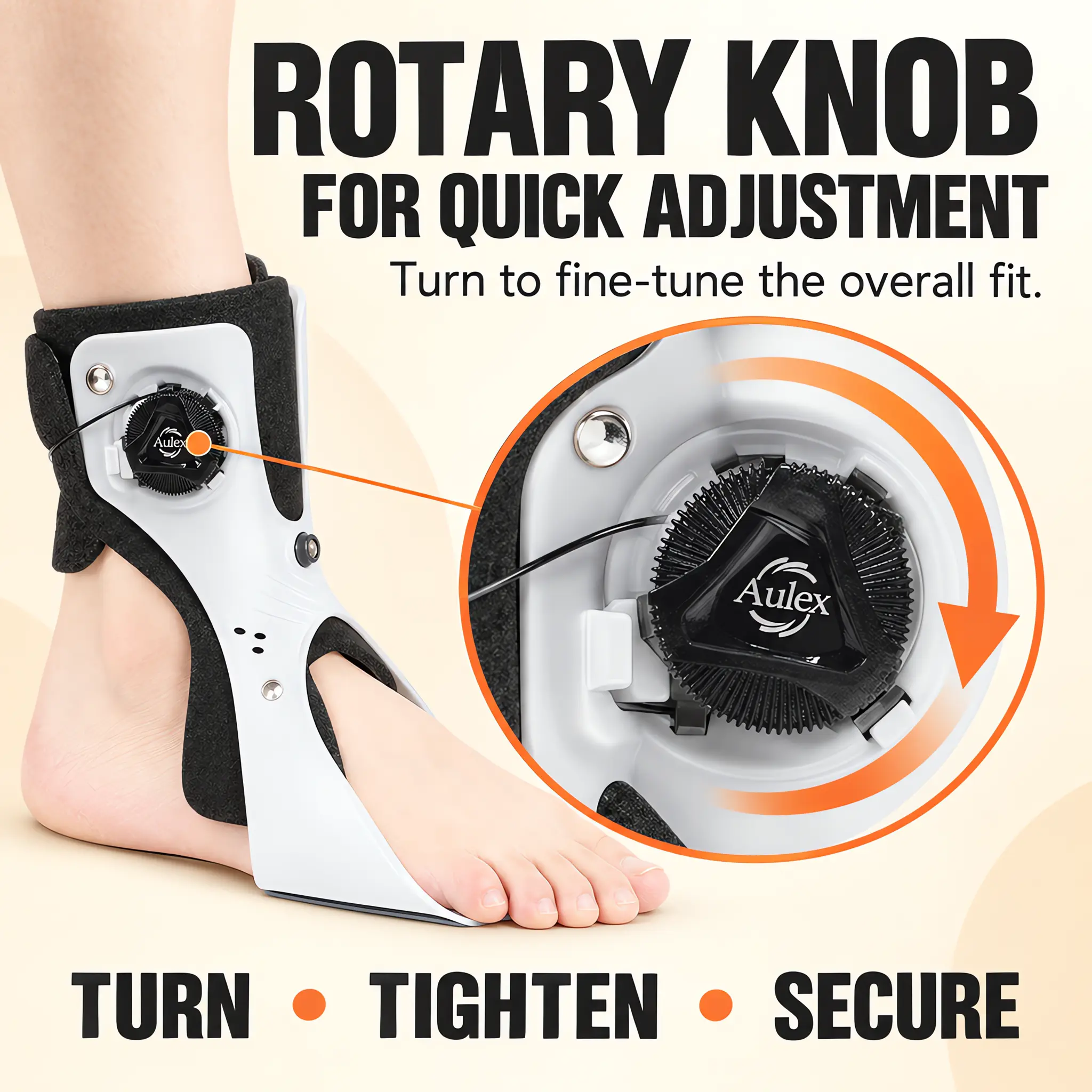AULEXMED Adjustable X-Strap Ankle Support Brace – Lightweight, Breathable Compression Cuff, Ergonomic Design, Easy to Wear, Ideal for Volleyball, Gym & Outdoors [DealsForYouDays]