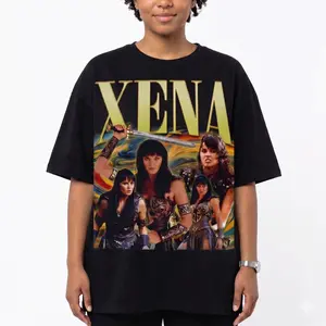 Xena Warrior Princess Vintage Tee, 90s Retro TV Show Graphic Shirt, Unisex Cotton Tee