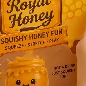 Royal Honey Squishy Decor, Fun Desktop Ornament for