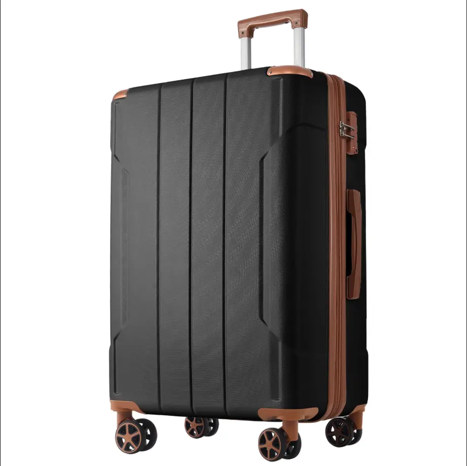 EUROCO 28" Hardside Checked Luggage, ABS Expandable Suitcase with TSA Lock and Double Spinner Wheels,Lightweight Durable luggage