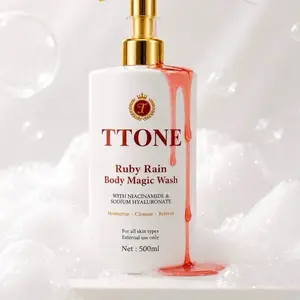 TTONE  Ruby Rain Body Magic Wash shower  gel  500ml Radiant Moisture