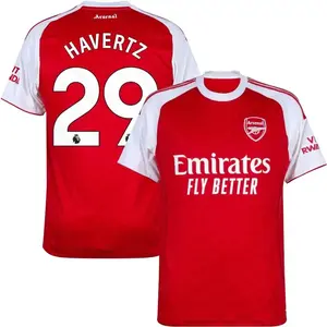 Arsenal Havertz #29 Home Jersey 2025/26 – Unisex Red Champions League Soccer Shirt, Stadium Fan Match Day Top