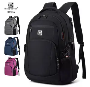 Bruno Cavalli Travel Backpack 17.3Inch, Laptop Backpack 15.6Inch for Men & Women#18504 - Large Capacity USB Charging Port Waterproof Durable & Comfortable Design with Separate Laptop Compartment,  Weekend