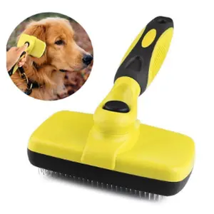Benepaw Premium Auto Brush for Dogs & Cats - Compatible with Apple Models, Gentle Hair & Tangle Removal, Soft Bristles & Ergonomic Pet Grooming Tool