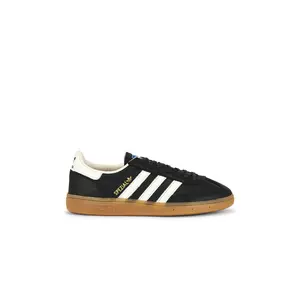 adidas Originals Handball Spezial Mig Sneaker in Core Black, Off White, & Bluebird