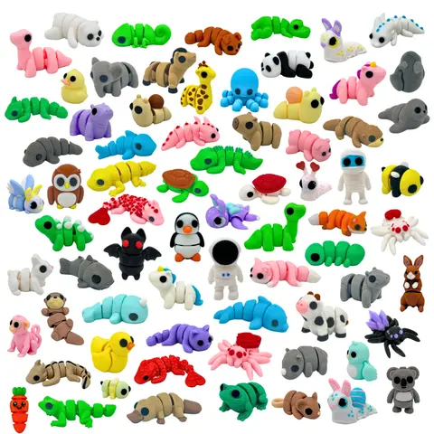 Mini Animal Mystery Pack (Single), Articulated Fidget Miniature