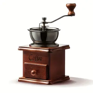 Hand-cranked Coffee Grinder - Coffee Bean Grinder, Espresso Machine, Nut Grinder - Antique Teapot Set, Coffee Accessories, Kitchen Utensils for Easter, Labor Day, and Other Events
