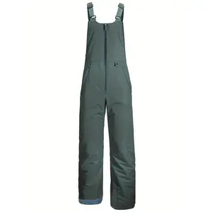 Women's Sleeveless Ski Jumpsuit with high-quality Adjustable Straps New Year physical exercise and high-quality Side Pockets - Solid Color, Non-Stretch Fabric, hine Washable, Overalls, Long-piece Clothes Womenswear Comfort