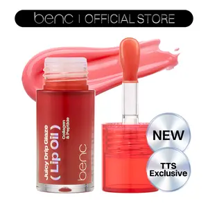 [NEW_Tiktok Shop Exclusive] Benc Juicy Drip Glaze Lip Oil 04 Rosy Kiss l Hydrating Gloss, Moisturizing balms, Sheer tint, Shine & Dewy Finish