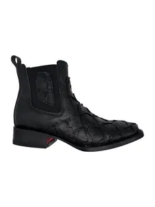 Botin/Chelsea Boot- Black Fish (Print)