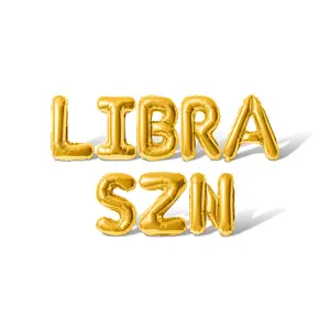 Letter Balloons - LIBRA SZN 16" Inch Alphabet Letters Foil Mylar Balloon Birthday Party Banner