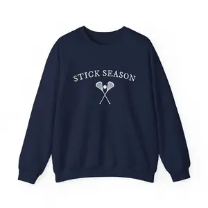 Stick Szn Lacrosse Crewneck, Lacrosse Sweatshirt, Lacrosse Graphic Crewneck, Sports Apparel for Lacrosse Lovers, Unisex Crewneck Sweatshirt