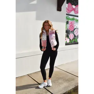 Patchwork Floral Puffer Vest
