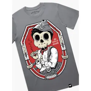 Eternos - Cantinflas Graphic Fabric Men's T-Shirt 4-color Screen Printed Super-soft 100% Combed Cotton Fitted Style