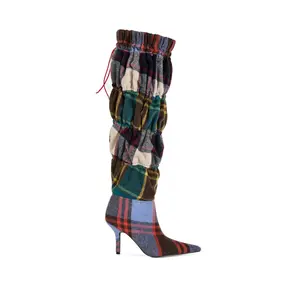 ELODIE-PLAIDMULTI STILETTO BOOT