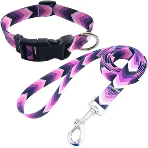 Dog Collar & Leash Set, Bark Collar for Large Dog Leash & Collar for Small Dogs with Adjustable Size, Water Resistance, Comfortable Dog Head Collar