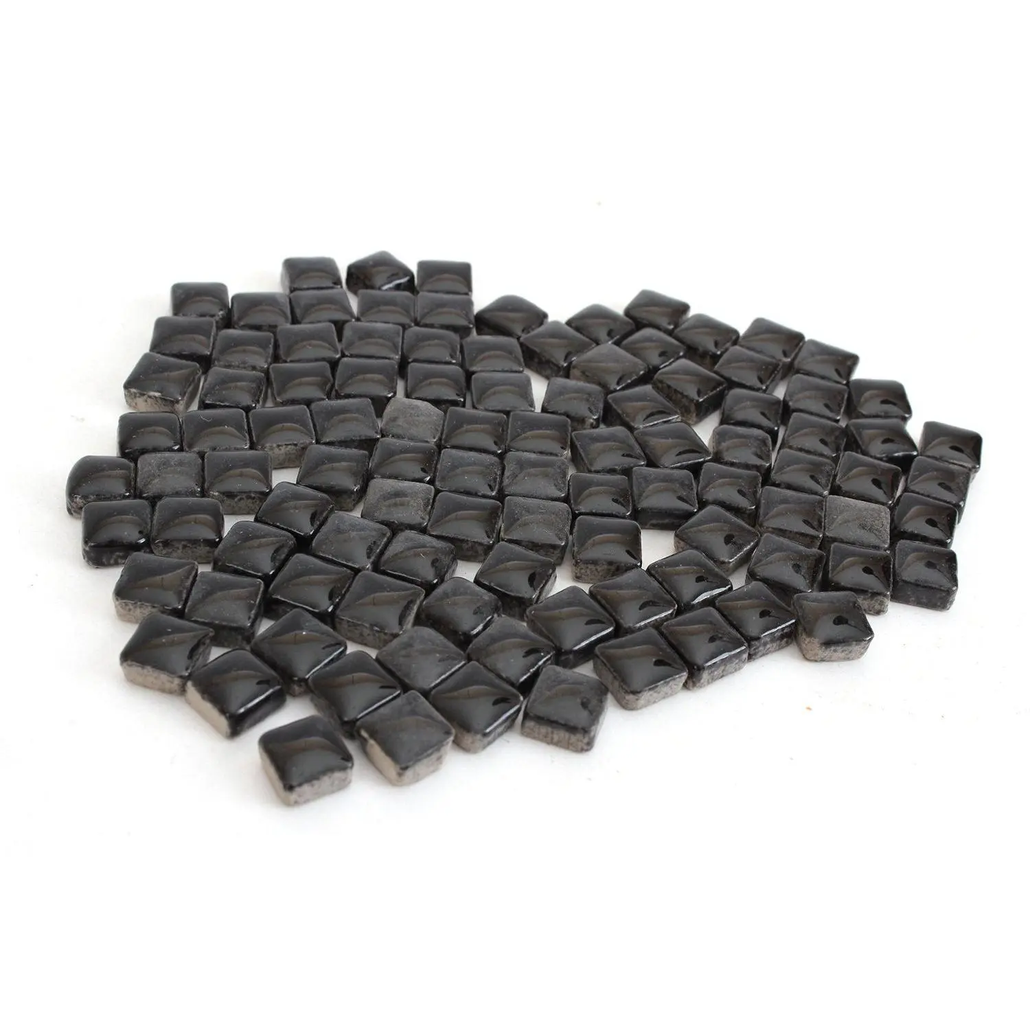 Black Ceramic Mini Tile - 4/10 Inch