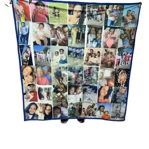 Handmade Custom Quilted Blankets with 43 Personalized Pictures of Your Choosing to Create a Unique Comforting Item