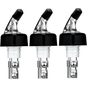 3 Pack Measured Pour Spout Bottle Pourers for Alcohol Shot Pourer Cocktail Liquor Dispenser Bar Bartending Tool 1.5oz/45ml