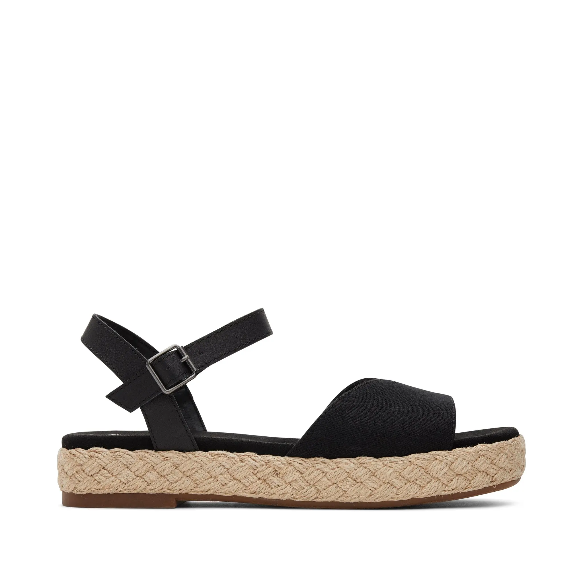Abby Black Flatform Espadrille Sandal Abby Black Flatform Espadrille Sandal