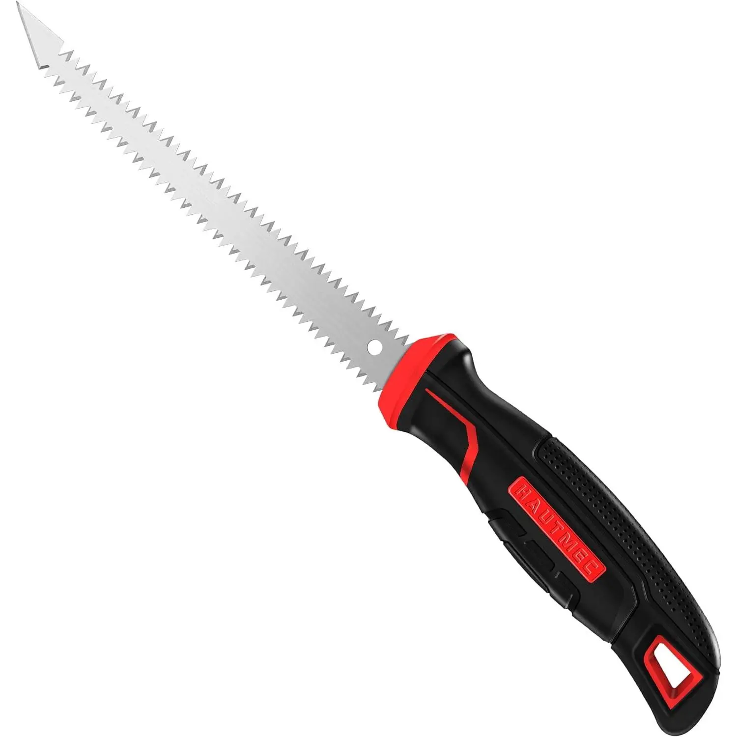 6-Inch Drywall Jab Saw with Soft Grip Handle and Sharp Tip, Double Edge Hand Saw for Wallboard, Drywall, Plywood, Plastic Cutting, Trimming, Gardening and Pruning, HT0028-SA