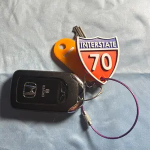 Interstate 70 Keychain with Loop - Perfect for Car Enthusiasts