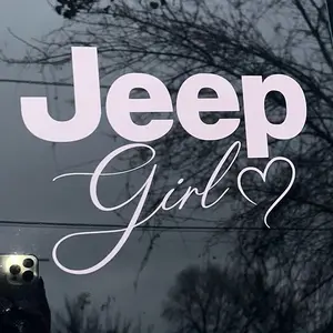 Jeep girl decal