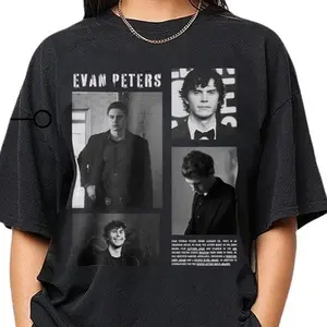 Evan Peters T-Shirt- Perfect Gift for Men and Women Tshirt Menswear Top