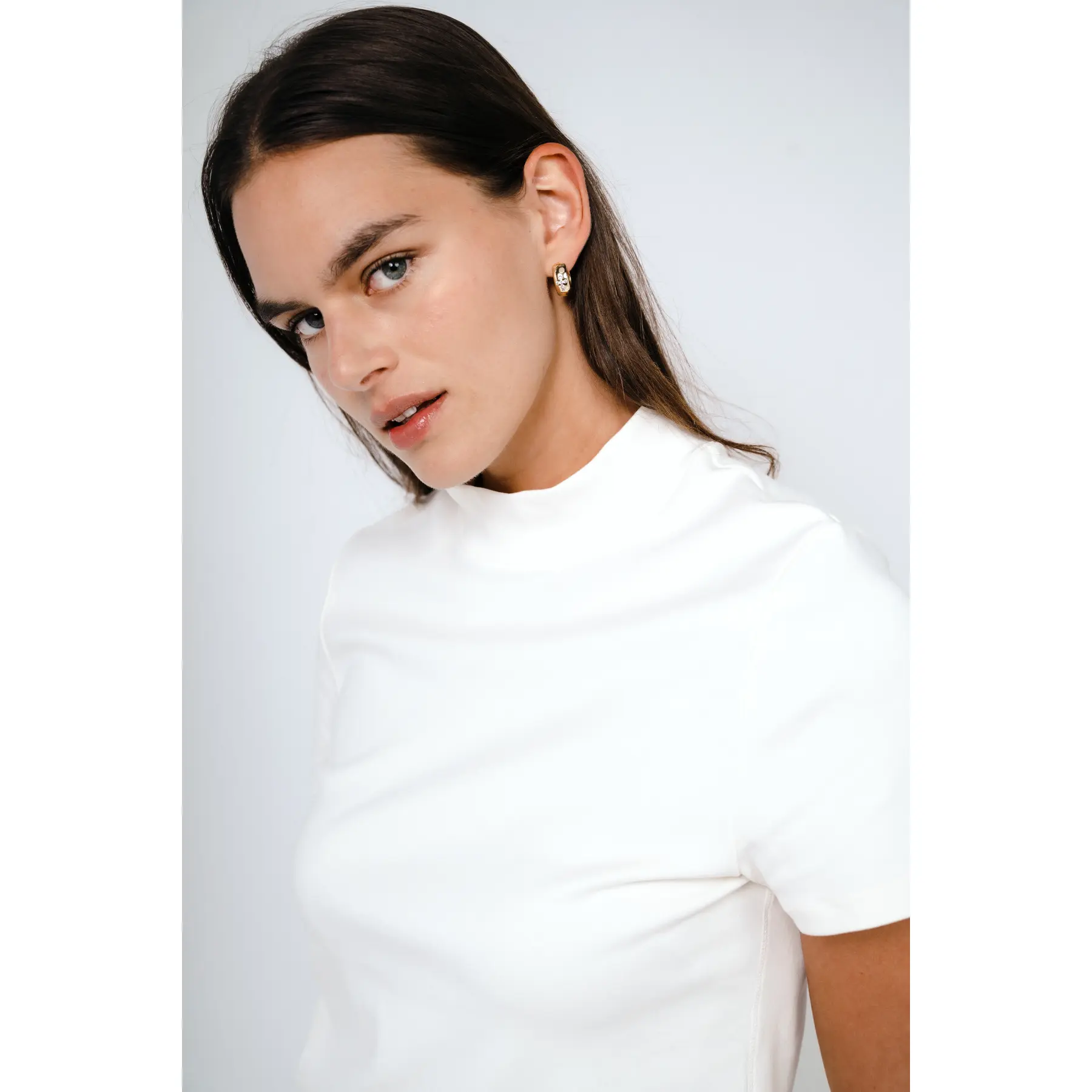 The Mock Neck Tee