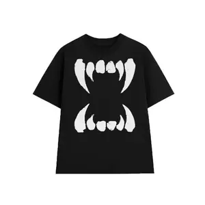 [100% Cotton]  Vampire Teeth T-Shirt Highlighting Nu Goth And Alternative Aesthetic For Women And Men Women'S  Graphic  Tees Top Cotton  On Golf Gift T-Shirt For Men And Women