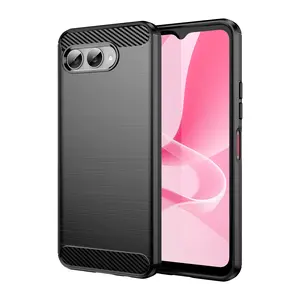 For T-Mobile REVVL 8 / REVVL 8 Pro Carbon Fiber Texture Pattern TPU Case - Durable Phone Accessories Protection