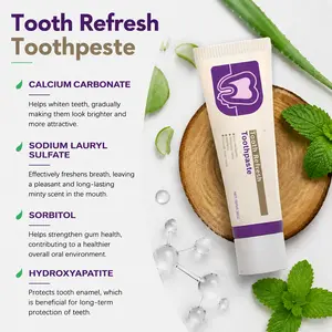Natural Whitening Toothpaste for Fresh Breath and Oral Care, Enamel Strengthening and Repair, Gum Health Support, Plaque and Cavity Protection, Removes Coffee Tea and Wine Stains, Gentle Formula for Sensitive Teeth Daily Use 100g 3.5 oz