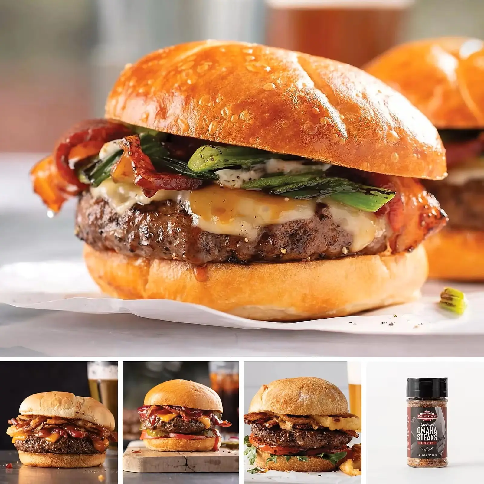Omaha Steaks Burger Flight Sampler