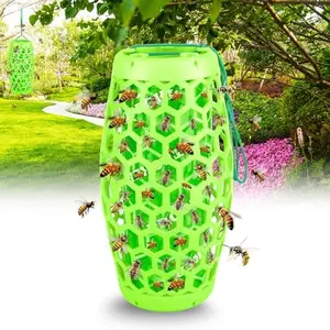 2 Outdoor Wasp Traps, Bee Catchers, Green Jacket Traps