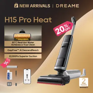 DREAME H15 Pro Heat Elite Wet Dry Vacuum Cleaner, Cordless Vacuum Mop 2 in One， Wash with heat, clean with AI Home Cleaning Tool