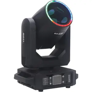 LED 200W Stage Lighting Operating Manual Moving Head Lighting with 44PCS*0.2W RGB Light Strip Ring
