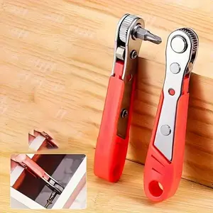Ratchet Screwdriver with Narrow Space Handle, Forward & Backward Operation, Five Position Adjustment, Elbow Right Angle Design, Phillips Function