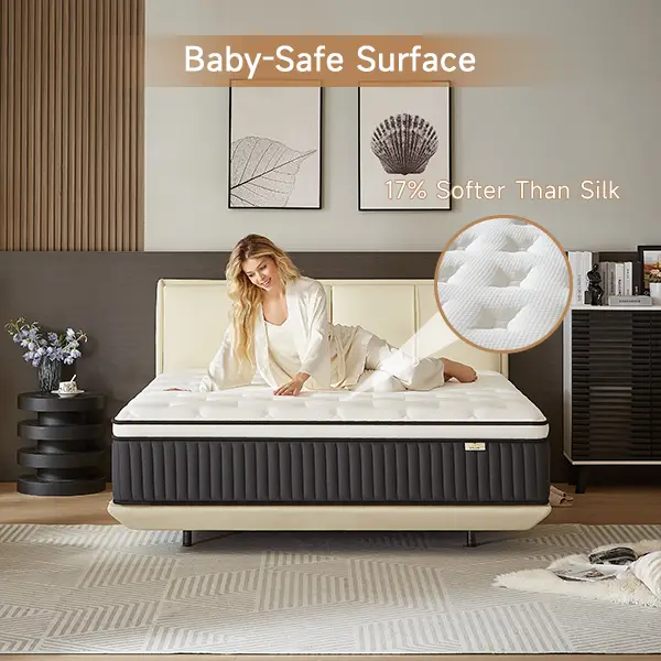 【ZYLUMI】 Hybrid Mattress | Twin, Full, Queen, King | Gel Memory Foam + Pocket Springs | Cooling, Pressure Relief & Back Pain Support | CertiPUR-US & O