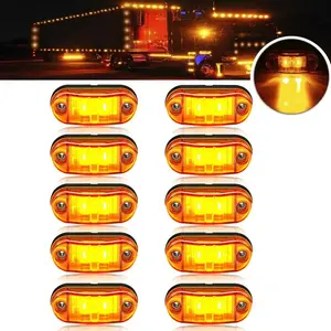 LED Car Light, 12V/24V Car Side Light, Car Indicator Light Bulb, Universal Car Light for Truck, RV, Trailer & Boat