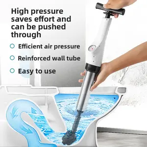 Drain Blaster, Pneumatic  Unclogger, High  Manual Drain Clog Remover, Reusable Plumbing Tool for , #DrainBlaster #ToiletUnclogger #PlumbingTools #DrainClogRemover #HouseholdTools #BathroomEssentials #SewerCleaner #HighPressureDrainTool