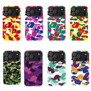 BAPE camo phone Cases For iPhone 17 16 15 14 13 12 Promax Pro Plus, hard shell protection ,Unique design,best Gift
