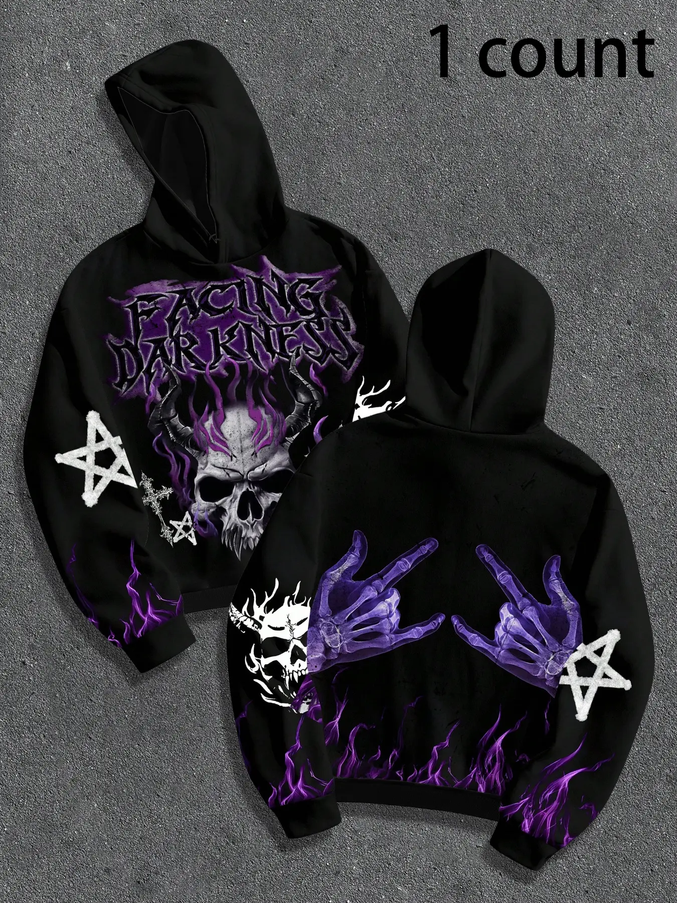vetements misplaced skull hoodie - TikTok Shop
