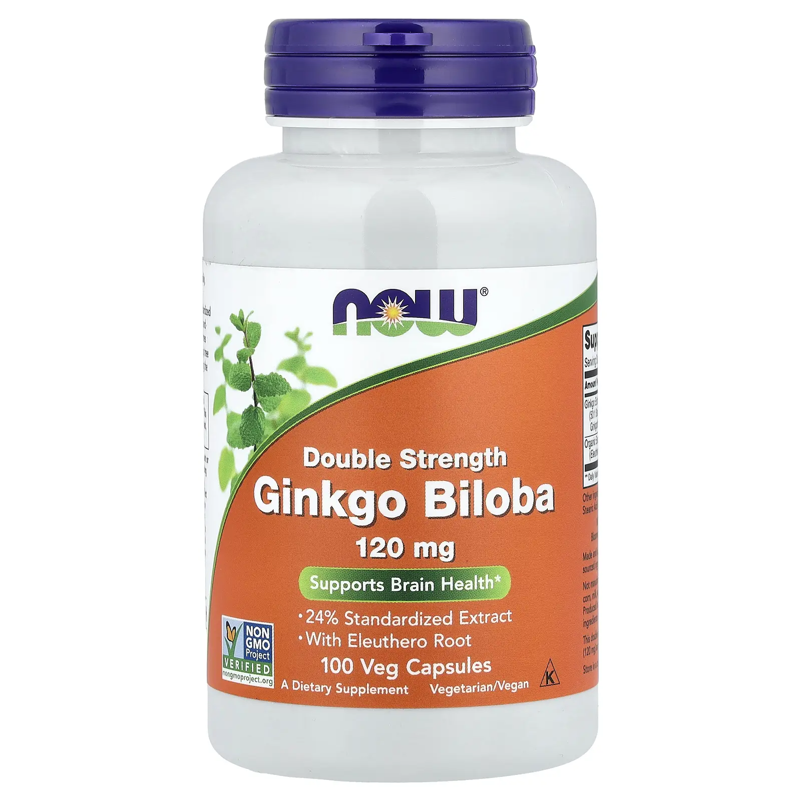 NOW Foods Ginkgo Biloba With Eleuthero Root, 100 Veg Capsules NOW Foods Ginkgo Biloba With Eleuthero Root, 100 Veg Capsules