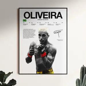Charles Oliveira Poster, Ufc Wall Art