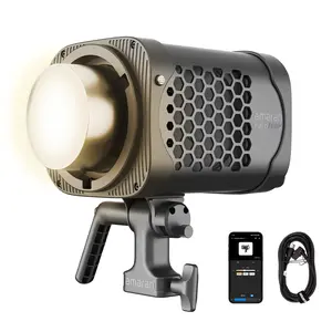 Amaran Halo 600x Bi-Color COB Video Light, 2700K-6500K LED Continuous Output Lighting, 32500 Lux @ 1m, CRI 96+ TLCI 97+, All-in-One Studio Monolight for Photography, Livestream, Video Production