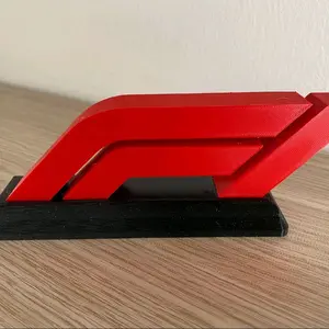 F1 Base Decor - Red and Black Racing Design for Sports Enthusiasts
