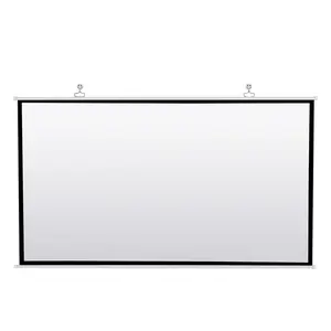 Portable Projector Screen for Home Theater Outdoor HD White Foldable Anti-Crease (72Inch)