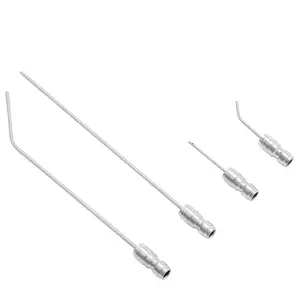 Stainless Steel 1/4" Quick Connect Needle Attachments for Precision Cleaning