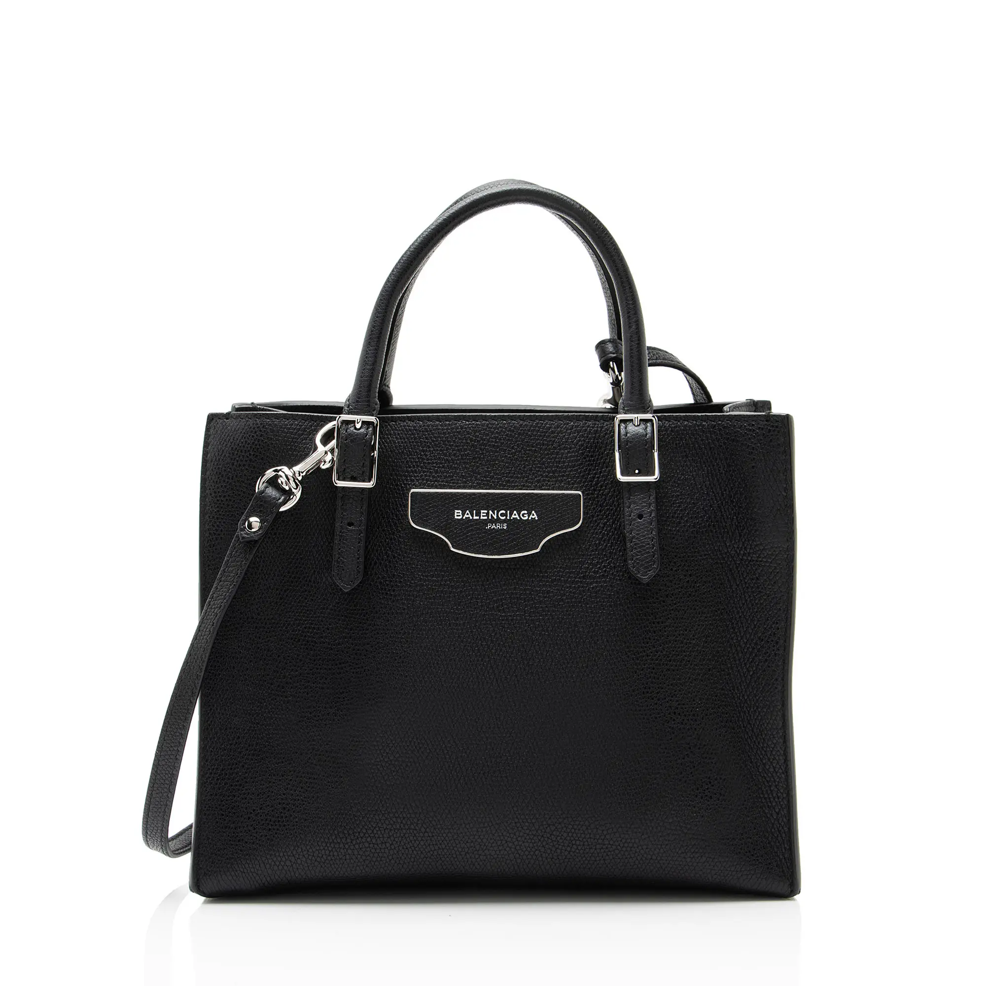 Pre-owned Balenciaga Calfskin Tote bags Grained Papier A6 Zip Around Small Tote